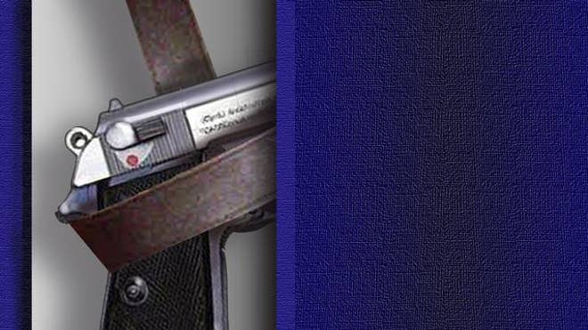 gun in holster